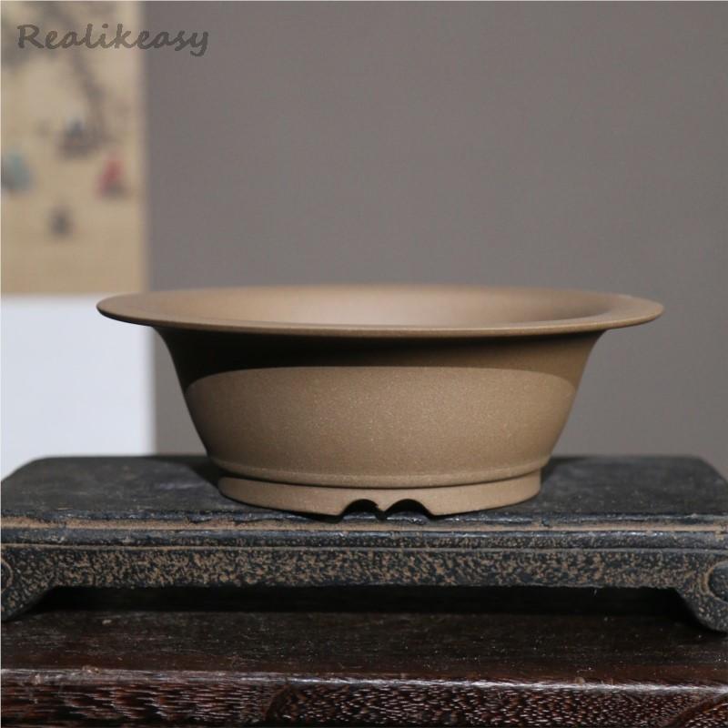 Tagine Clay Pot - Purple Sand Flower Pot Ceramic Round