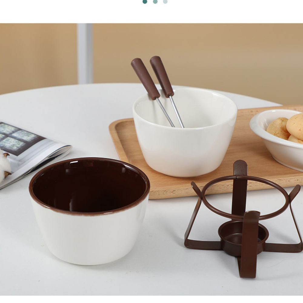 Fondue Pot Ceramic - Nordic Ceramic Melting Pot For Fondue
