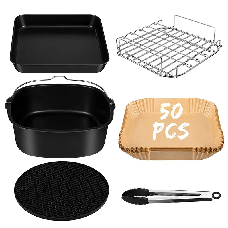 Home Cooking Set - 6pcs 9pcs AirFryer Accessories Set 8inch