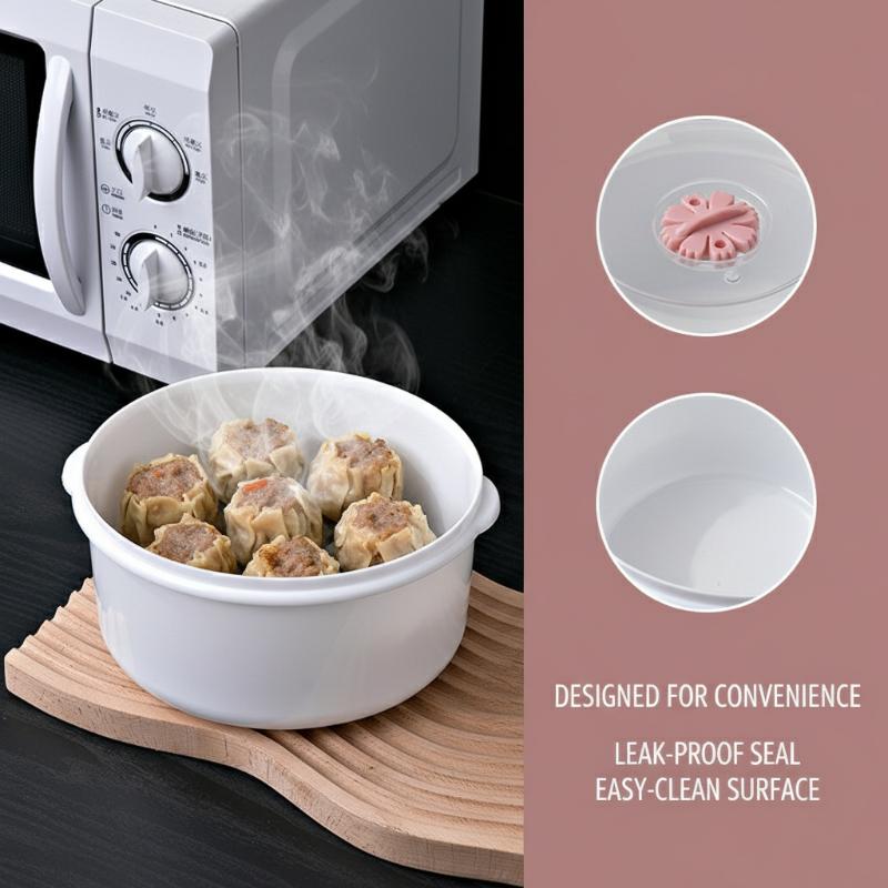 Steamer Bamboo Set - Microwave Rice Cooker & Steamer Box