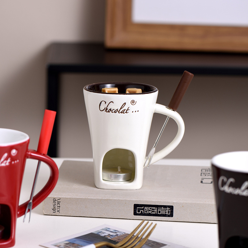 Chocolate Fondue Mug Melting C - Fondue Pot Ceramic review and price