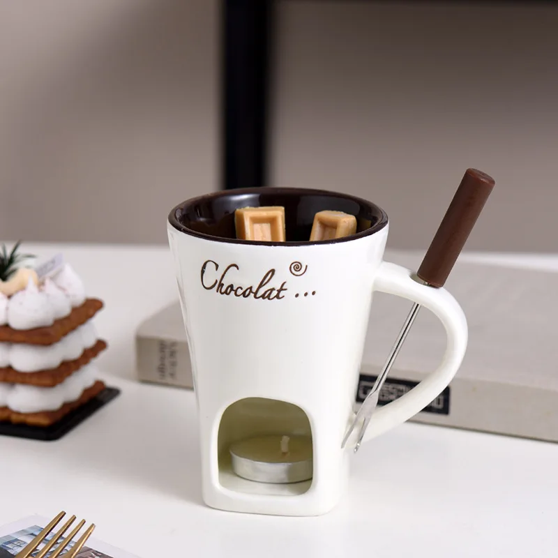 Chocolate Fondue Mug Melting C - Fondue Pot Ceramic review and price