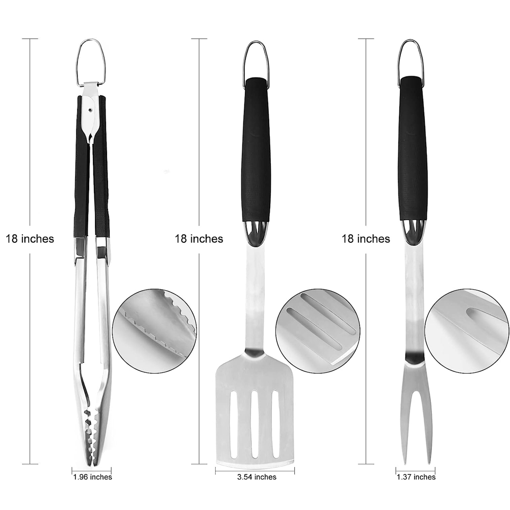 Stainless Steel Grill Tool Set - Home Cooking Utensil Set review and price