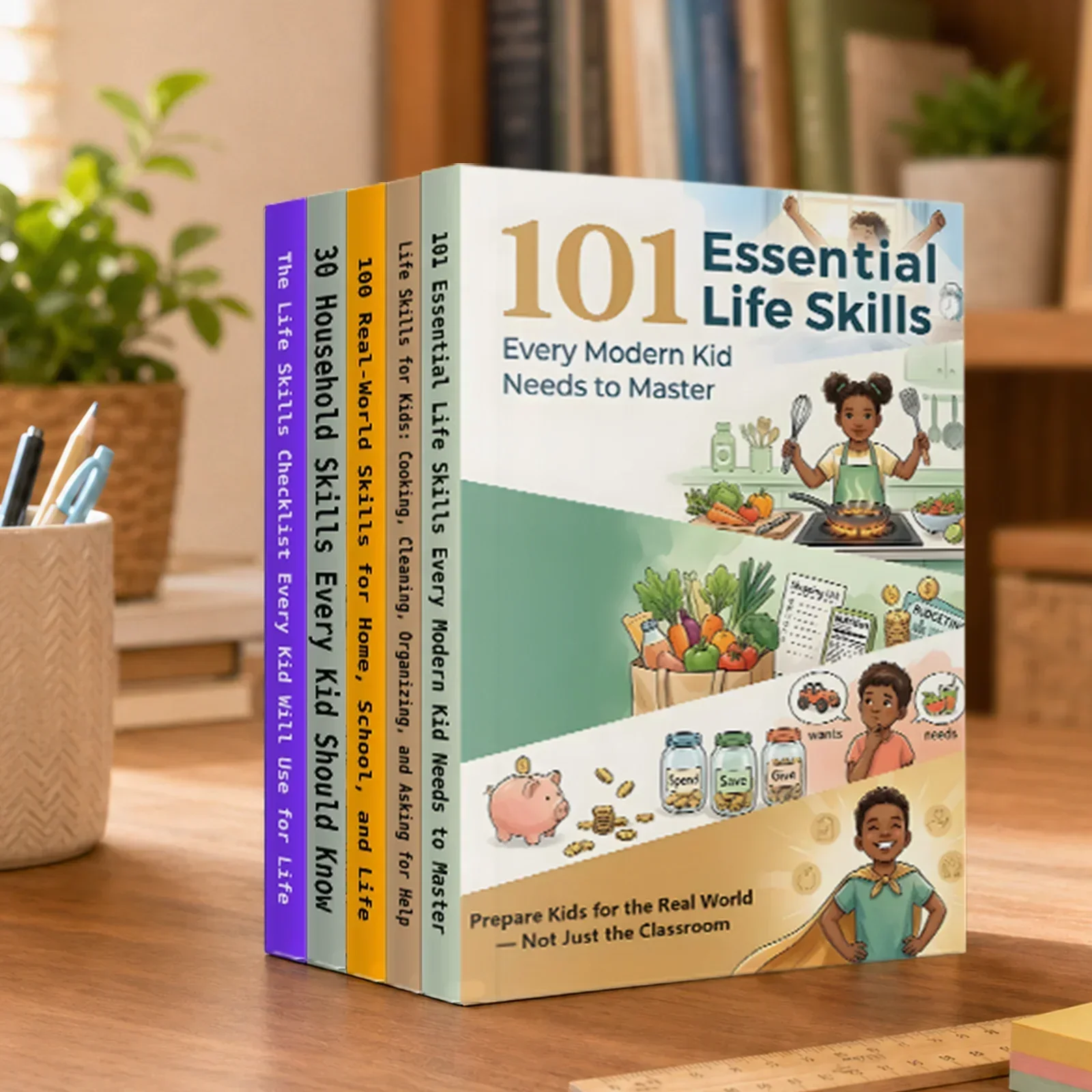5-Book Kids Life Skills Collec - Home Cooking Book review and price