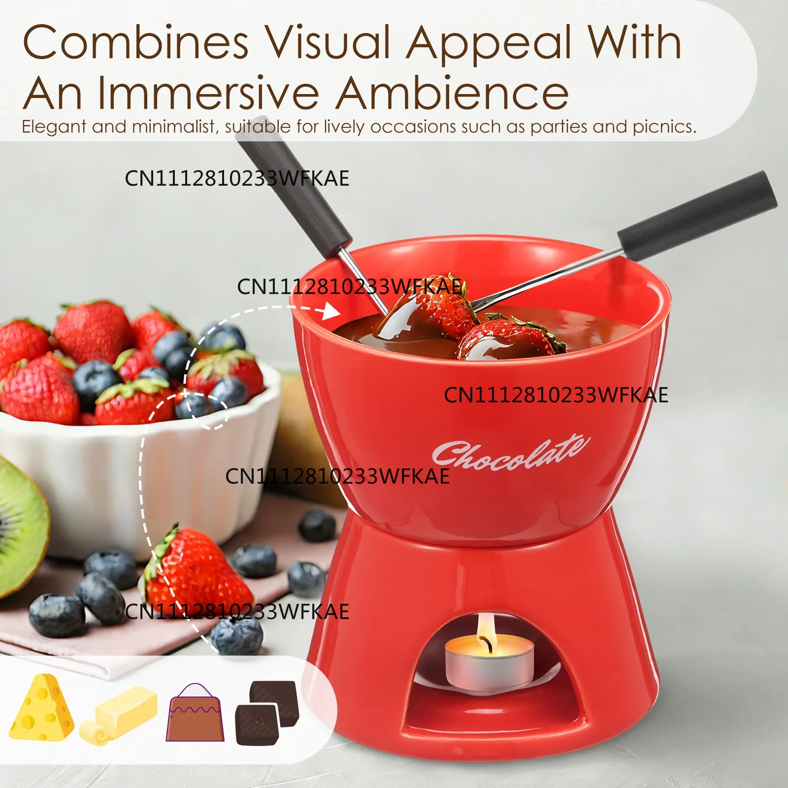 Ceramic Chocolate Chafing Dish - Fondue Pot Ceramic review and price