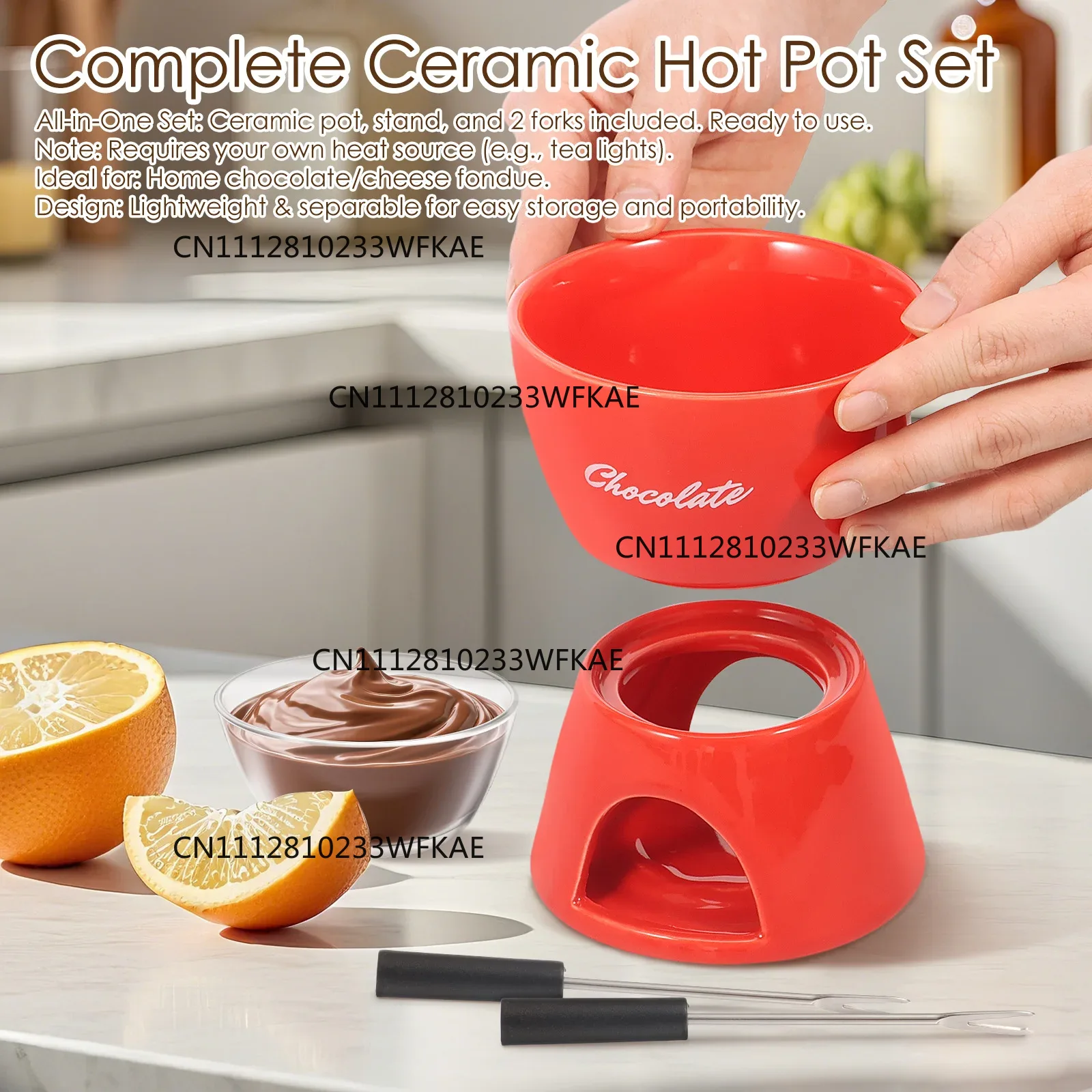 Ceramic Chocolate Chafing Dish - Fondue Pot Ceramic review and price