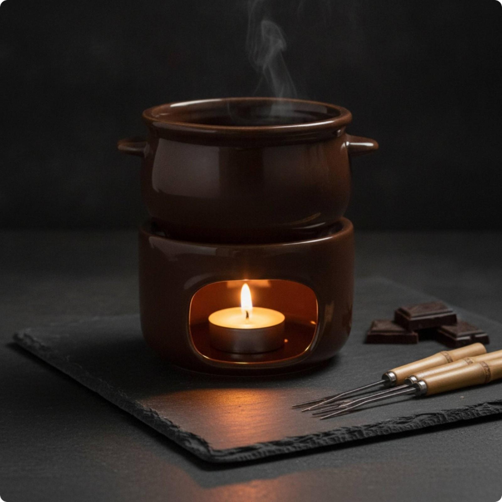 Candle-Heated Ceramic Melting  - Fondue Pot Ceramic review and price