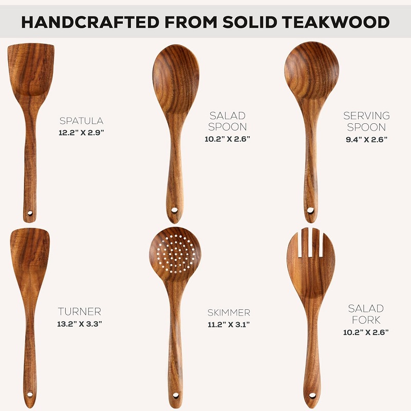 Wooden Kitchen Utensils Sets A - Home Cooking Utensil Set review and price