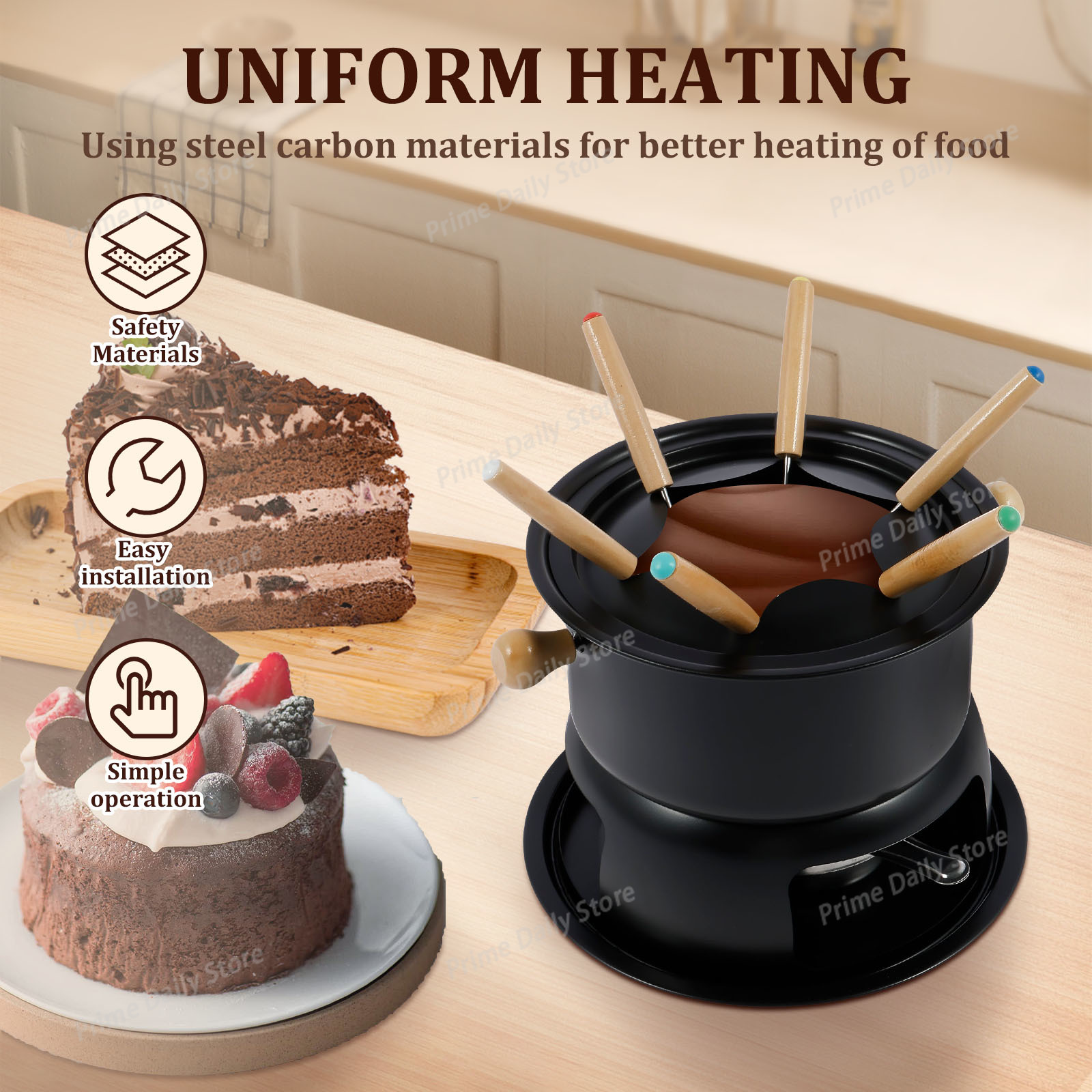Ceramic Chocolate Fondue Pot w - Fondue Pot Ceramic review and price