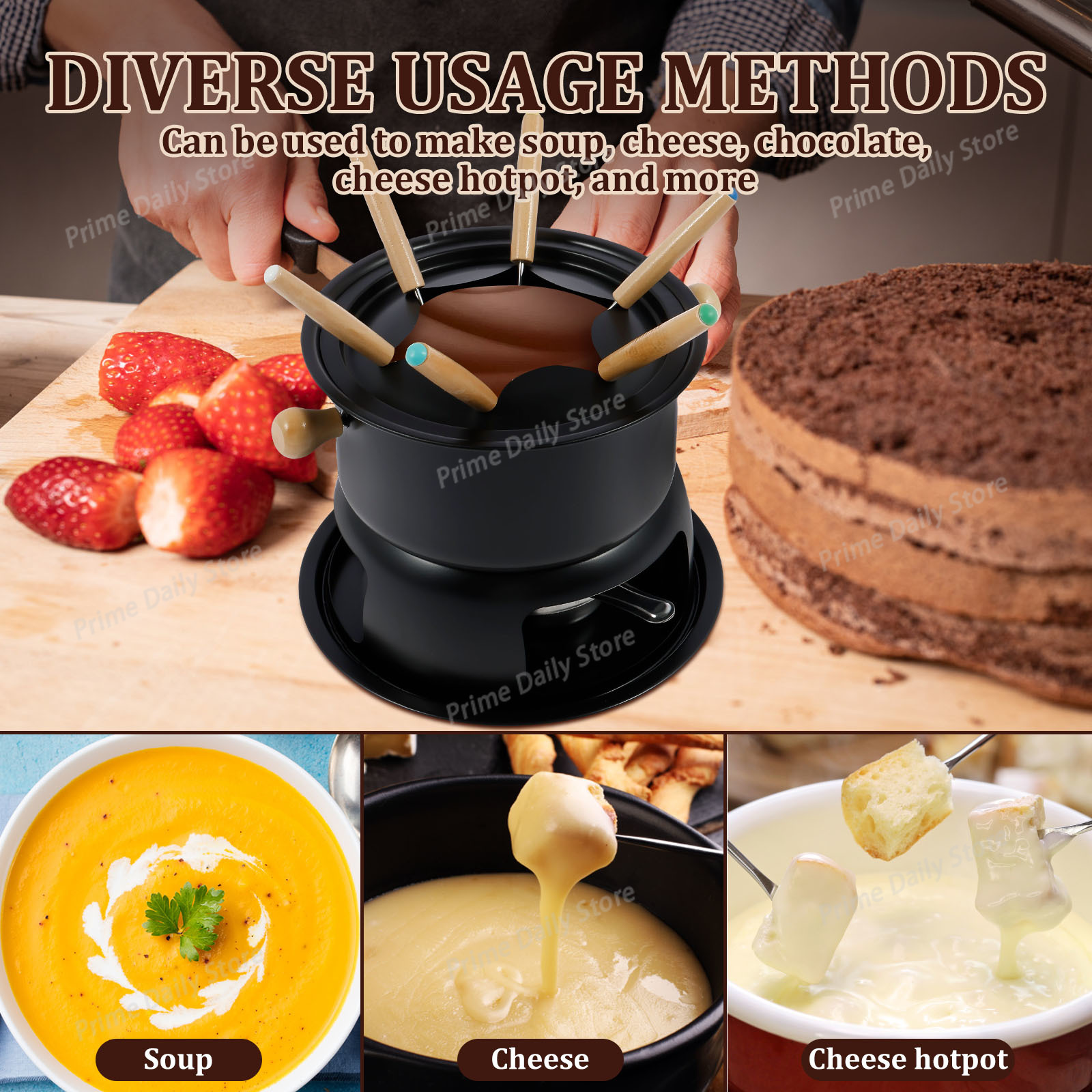 Ceramic Chocolate Fondue Pot w - Fondue Pot Ceramic review and price