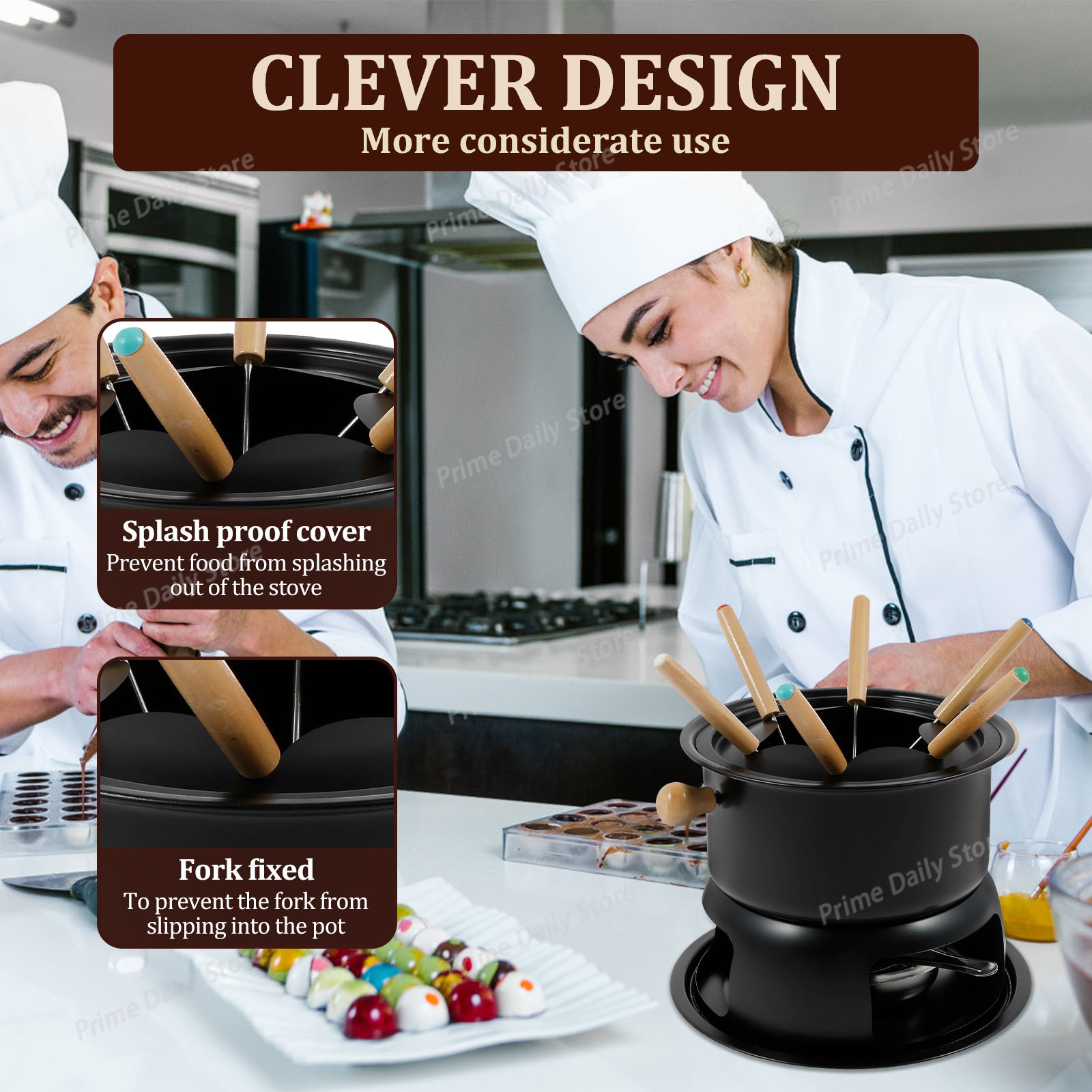 Ceramic Chocolate Fondue Pot w - Fondue Pot Ceramic review and price