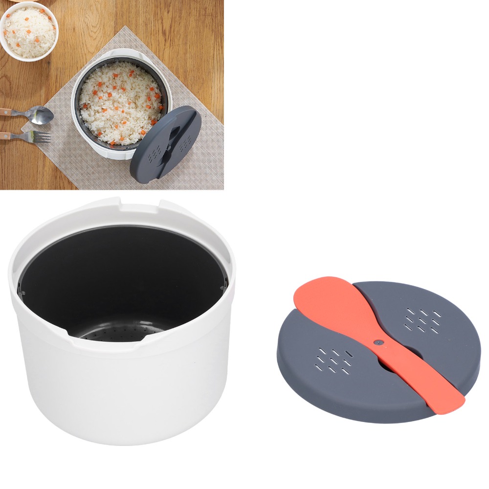 Thick 2L Microwave Rice Cooker - Steamer Bamboo Set review and price