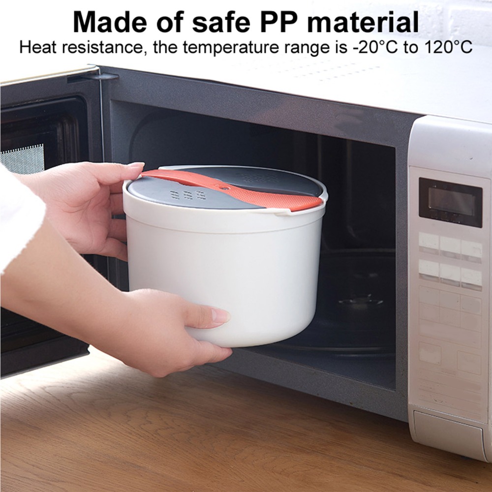 Thick 2L Microwave Rice Cooker - Steamer Bamboo Set review and price