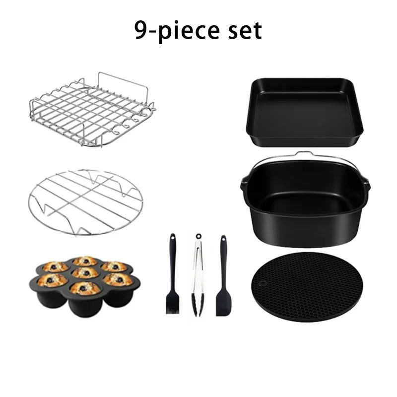 6pcs 9pcs AirFryer Accessories - Home Cooking Set review and price