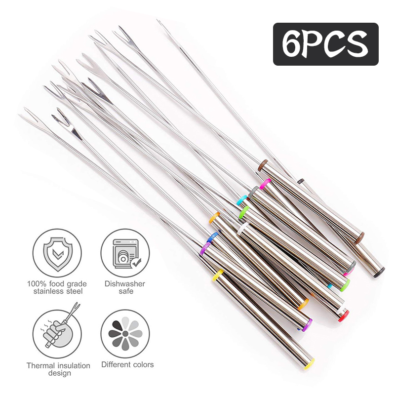 6Pcs Stainless Steel Chocolate - Fondue Pot Ceramic review and price