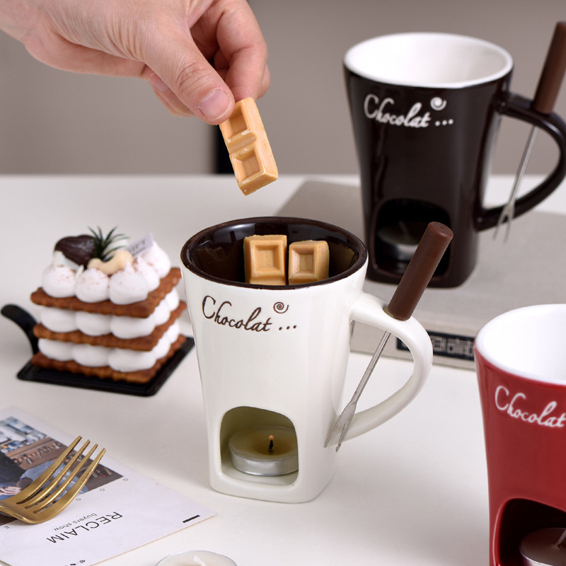 Fondue Mug Cheese Butter Melt  - Fondue Pot Ceramic review and price