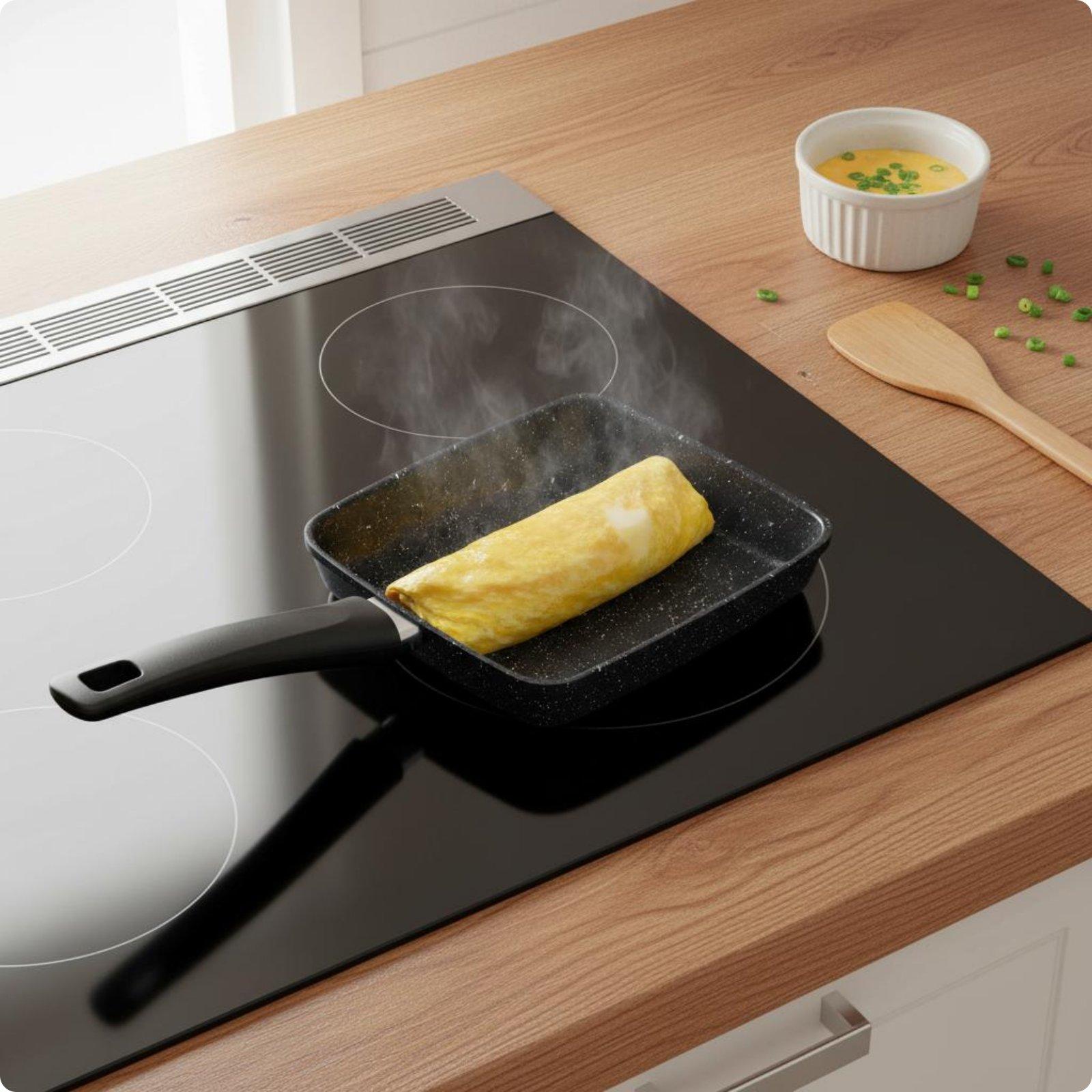 Japanese Iron Omelette Pan Non - Home Cooking Egg Recipes review and price